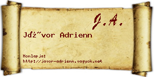 Jávor Adrienn névjegykártya